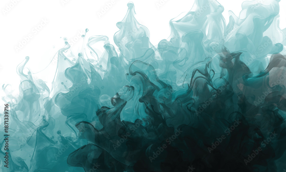 Obraz premium Fluid Ink Art with Organic Motion and Elegant Expression