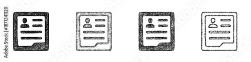 Sketch billing details icon design set