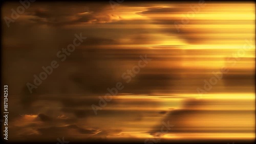 Blurry Golden Clouds at Sunset Time.