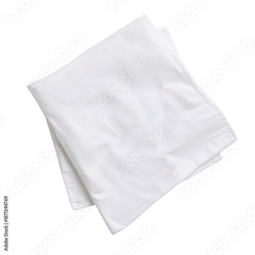 White Fabric Placed on a Flat Surface for Textile Use During a Crafting Sessi...