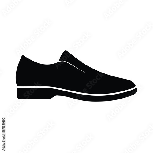 Shoes Silhouette Icon Vector Illustration