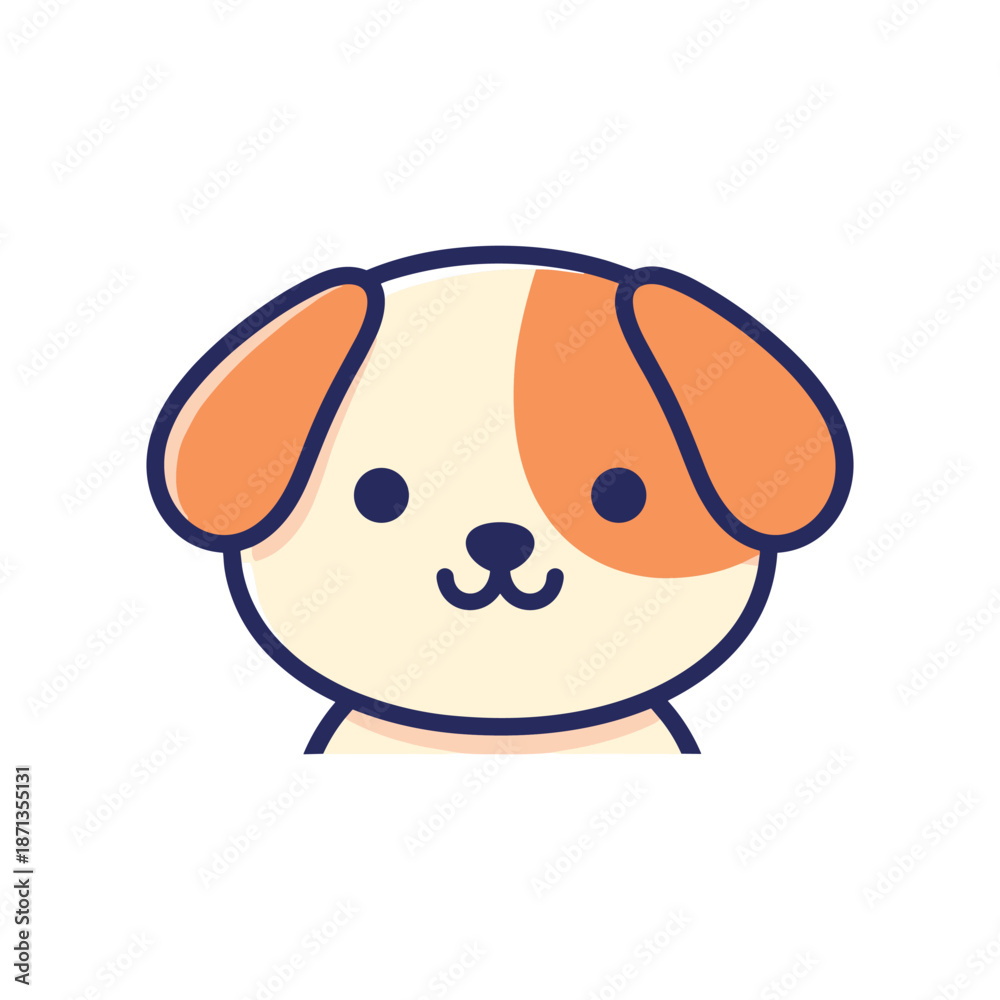 Fototapeta premium Adorable Cartoon Dog Illustration
