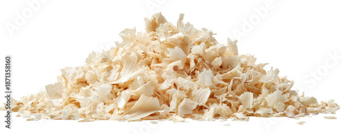 Pile of light beige wood shavings (2)
