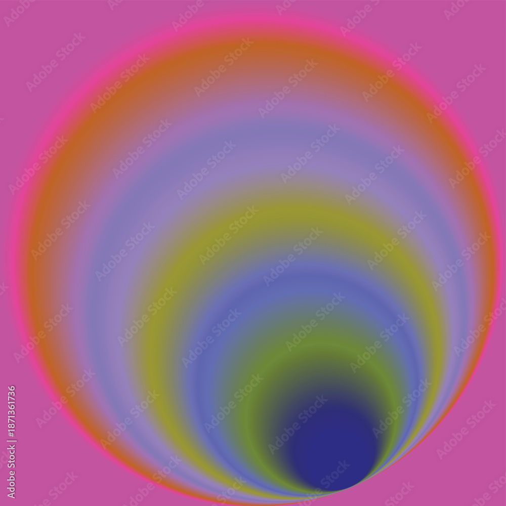Obraz premium Soft Pastel Rainbow Arc Abstract Gradient Background