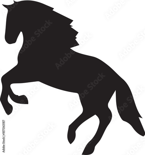 silhouette of a horse