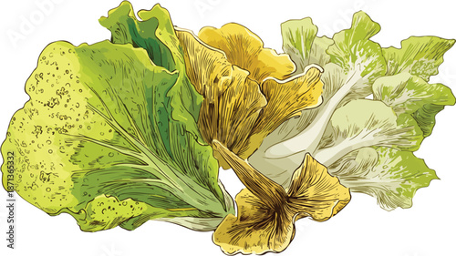 Fresh and Colorful Vegetable Clipart Illustration for Creative Designs