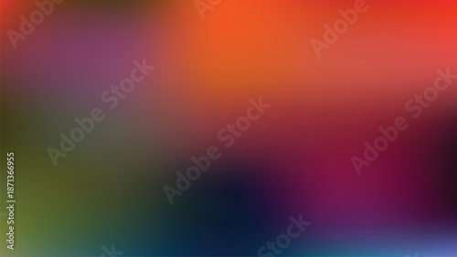 Abstract colorful gradient background with blurred transitions ideal for digital design