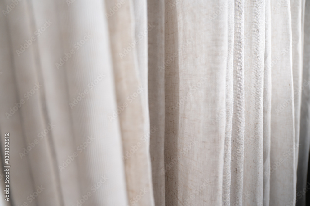 Obraz premium white curtain background
