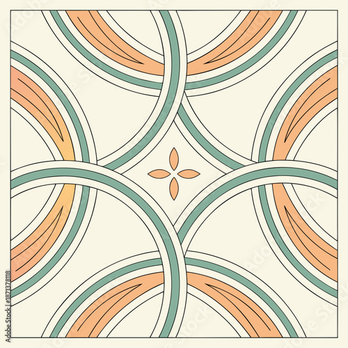 Intertwined circular pattern