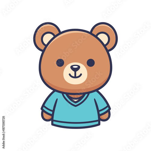 Adorable Cartoon Bear Illustration