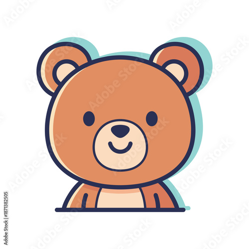 Adorable Cartoon Bear Illustration