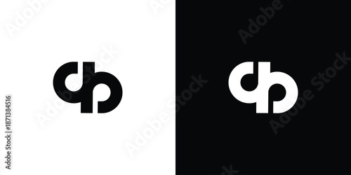 Unique and simple AB logo design