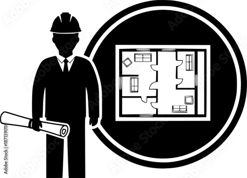 floorplan icon , architect icon vector
