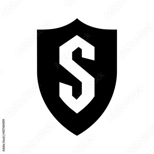 Free Download A shield-shaped badge featuring a bold letterform, representing protection, trust, and strength within branding, security, or institutional identity. - GFXLoad