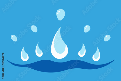 Water Droplets Frozen Mid Air from Ocean Splash