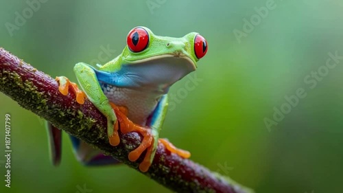 red eyed tree frog