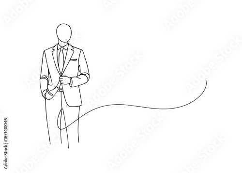 man in suit hand draw line icon vector
Vector hand draw line icon on a transparent background