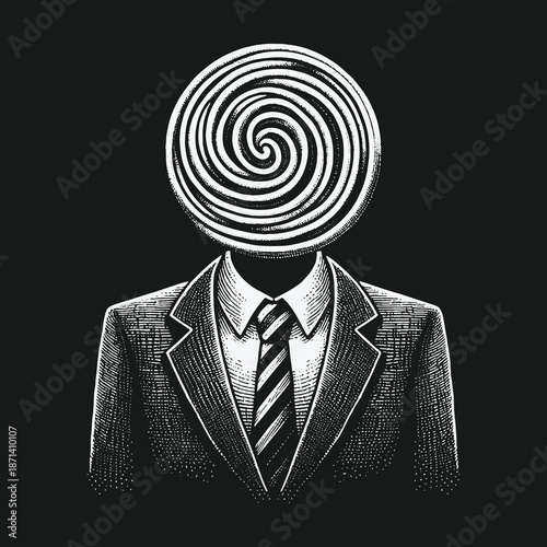 The Enigmatic Businessman: A Study in Focus and Illusion.