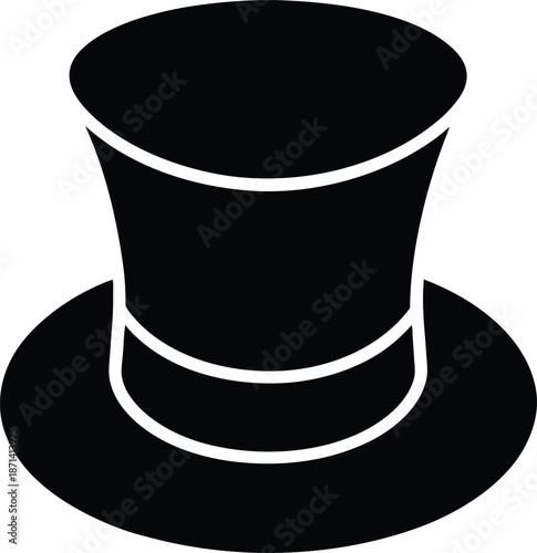 Magician Hat silhouette vector art Illustration