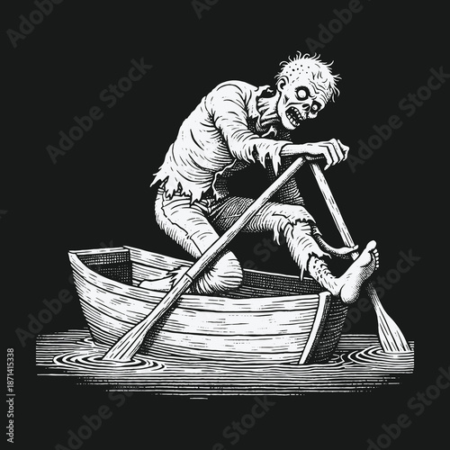 Zombies Grim Ferry: A Dark Voyage on the River Styx.