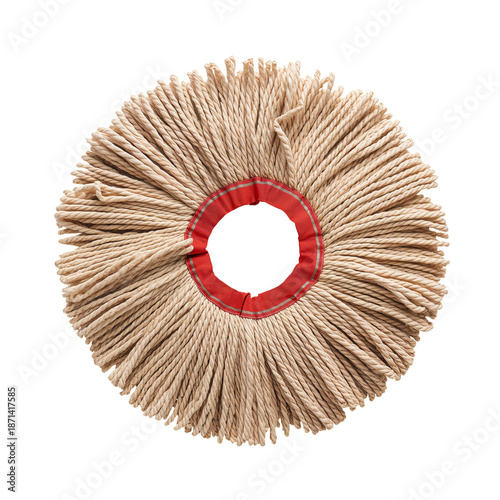 Mop Head With Twisted Strands for Cleaning Floors at Home or Workplace