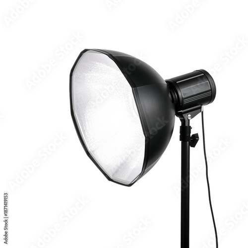 Studio Light Stands on a Tripod Ready for a Photoshoot Session at a Professio...