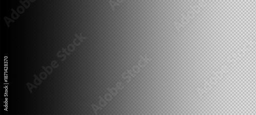 Black transparent gradient. Overlay vertical background. Gradient shadow and fade. Monochrome layer border from black to soft transparent grey tone. Vector design