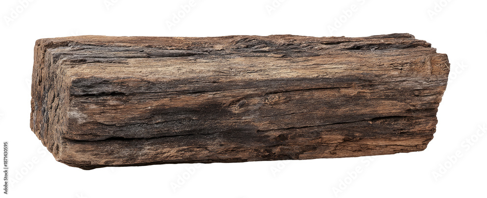 Naklejka premium Aged, Rectangular Wooden Slab
