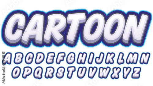 White Cloud Cartoon Text Effect