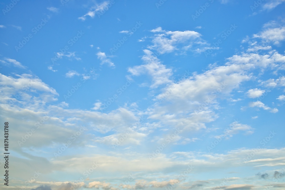 Naklejka premium New Zealand Wonderful Sky Replacement Just A Few Clouds
