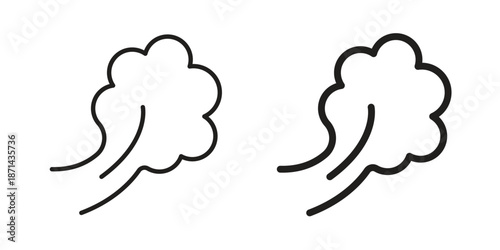 Smoke icons logo design, Pictogram Icons
