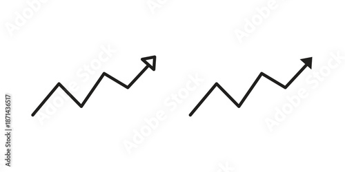 Trend Arrow icons logo design, Pictogram Icons