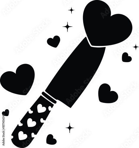 Heart puzzle pieces coming together vector illustration, flat design