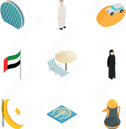 United Arab Emirates Culture & Landmark Icons