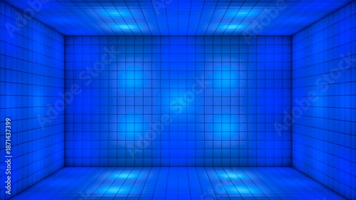 Broadcast Hi-Tech Alternate Blinking Illuminated Cubes Room Stage, Multi Color, Events, 3D, Loopable, 4K