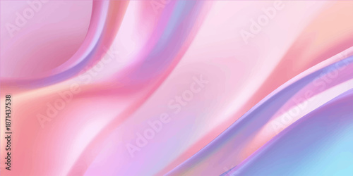 Smooth abstract pink and purple background featuring soft flowing silk texture with elegant satin waves and a light curve design for a textile pattern wallpaper illustration