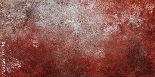 Rustic red concrete wall background texture