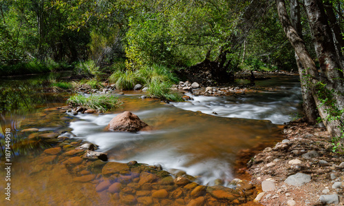Arizona river flows on sunny day