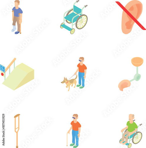 Special Needs & Disability Support Icons