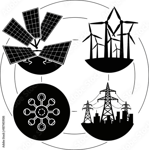 Renewable energy sources and power transmission systems