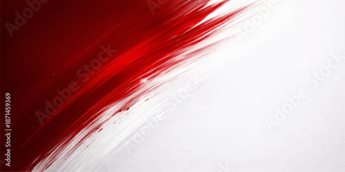 A bright red and white abstract background features a dynamic wave pattern with light gradients and motion lines to create an energetic wallpaper design