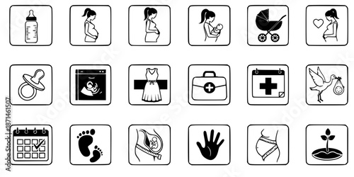 Pregnancy Maternity Healthcare Motherhood Silhouette