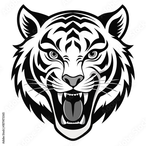 tiger head vector