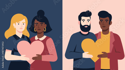 A person cradles a heart, symbolizing care and affection in a simple, modern illustration.
