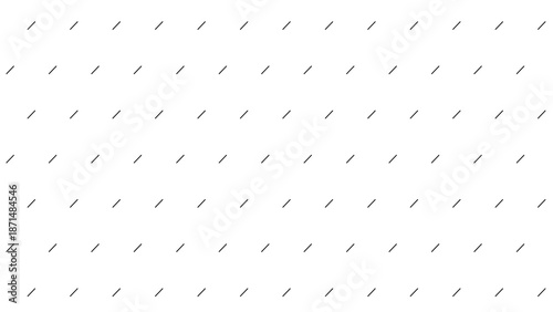 Bild auf Leinwand Simple repeating pattern of diagonal slash lines on a white background