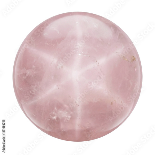 Foto Pink Star Rose Quartz Cabochon Gemstone