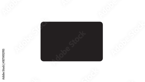 Black Rectangle isload on transpernt background 