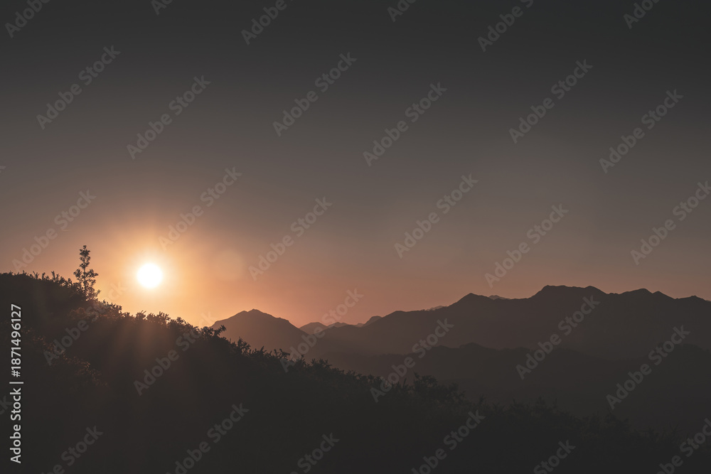 Obraz premium Early Morning In Sierra Del Sueve