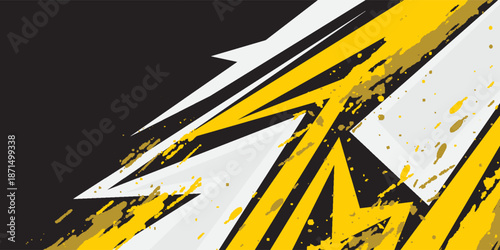 car livery graphic vector with exclusive colors. abstract grunge background design for vehicle vinyl wrap and sports car, racing car, jersey, banner and adventure ready to print.