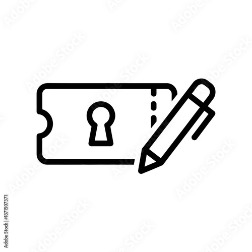 Creative Representation of a Price Tag and Pencil for Shopping and Pricing Concepts